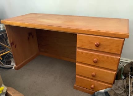 second hand pine desk