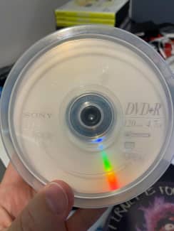 Four (4) Sony DVD+R RW 120min 4.7 GB