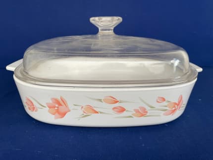 CorningWare Meadow Oven Microwave Range Casserole 1.5 Qt/Liter A-1.5-B &  Lid