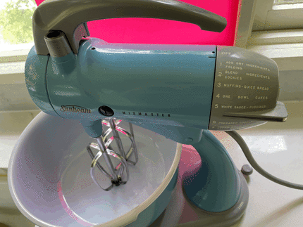 1950s Vintage Sunbeam Mixmaster Model 12 Stand Mixer Turquoise Decoration  for sale online