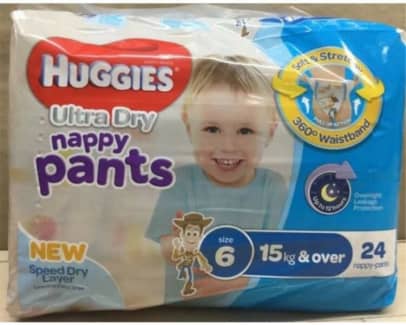 Huggies Ultra Dry Nappy Pants Size6 Junior (15kg+