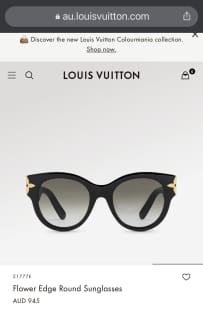 Louis Vuitton LV Moon Square Sunglasses Black (Z1664W/Z1664E)