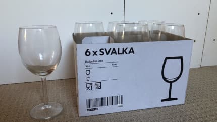 STORSINT Red wine glass, clear glass, Height: 8 Package quantity: 6 pack -  IKEA