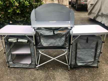 komodo deluxe foldable camping kitchen