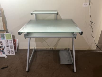 Frosted store glass desk