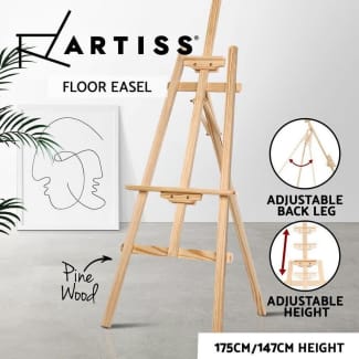 Solid Wood Easels, 150cm/175cm Tall Folding Easel Adjustable Height  Painting Holder Portable Display Easel for Pictures, Posters and  Crafts(Size:175CM,Color:A) (A 150CM) : : Home