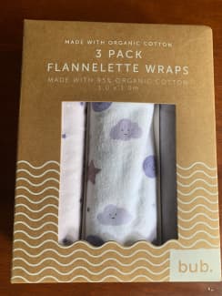 Flannelette wraps online baby