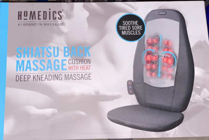 Homedics SBM-500H Therapist Select Shiatsu Full Back Massager Cushion with  Heat