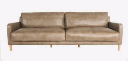 Early settler leather lounge hot sale