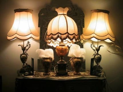 Fringed standard 2024 lamp shades