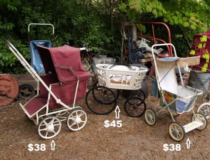 Old baby clearance strollers for sale