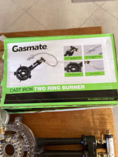 Gasmate Cast Iron Burner - 2 Ring Burner - Bunnings Australia