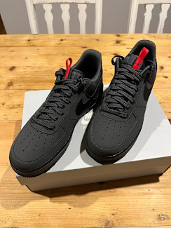 nike air force type 1 black