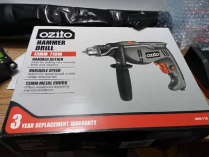 Ozito 710w hammer cheap drill