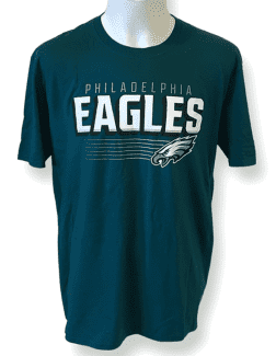 Team Fan Apparel NFL Adult Team Block Tagless T-Shirt - Cotton Blend -  Charcoal - Perfect for Game Day - Comfort and Style (Philadelphia Eagles 