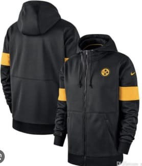 Nike Dri Fit Pittsburgh Steelers NFL OnField Therma Hoodie Mens 2XL XXL