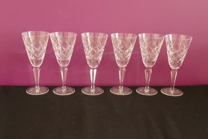 6 Vintage Hollow Stem Port Wine Glasses, 1960's, After Dinner Drinks - 4 oz  - Port Wine glasses, 4 oz Dessert Wine Glasses - Cordials