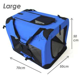Large Portable Soft Pet Dog Cat Carrier Travel Cage Crate Kennel