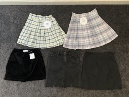 Checkered hotsell skirt supre