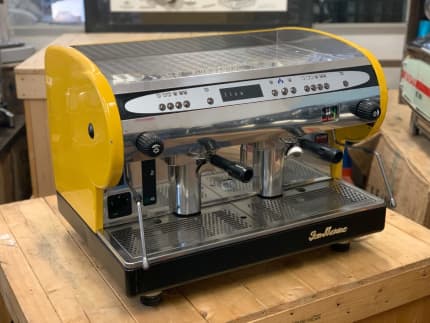 SAN MARINO LISA 2 GROUP BRASS STAINLESS ESPRESSO COFFEE MACHINE COMMERCIAL  CAFE