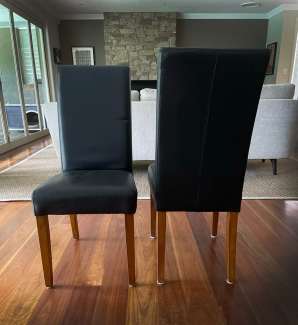 homebase leather dining chairs