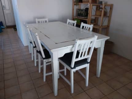 gumtree white dining table