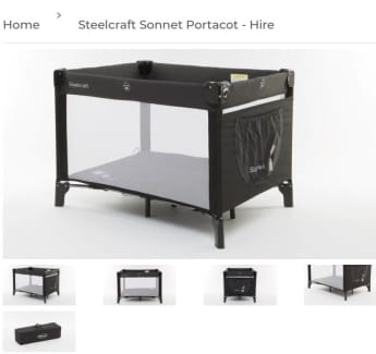 Steelcraft portable outlet cot 32442