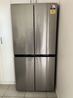 kogan 545l french door fridge black glass