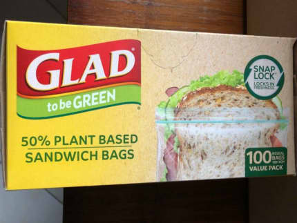 Buy Glad To Be Green Snack Snaplock Plant Based Bags 50 pack