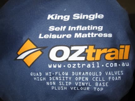 OzTrail Velour Air Mattress - King Single - Gold Coast