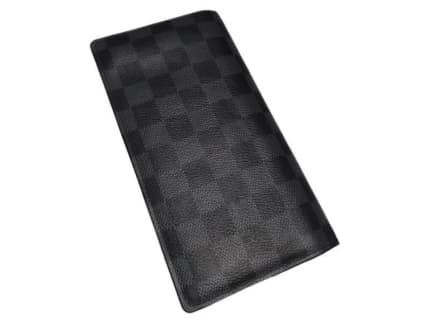 Louis Vuitton portofeuilles Brazza Mens long wallet N62665 gray