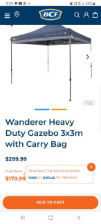 Wanderer Anti-Pooling Pro Gazebo 3x3m with Carry Bag