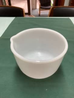 Glasbake Made for Sunbeam, Kitchen, Glasbake Sunbeam Small Mixing Bowl  White Milk Glass Stand Mixer Replacement