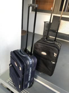 Biaggi Zipsak Boost - Expandable Carry-On Luggage with Trolley Handle - Perfect for Travelers on The Go! (Navy Blue)