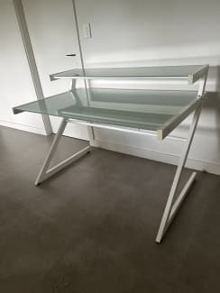 freedom glass office desk