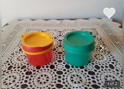 Tupperware Kids Snacks Cookies Cup Penguin 4pc 