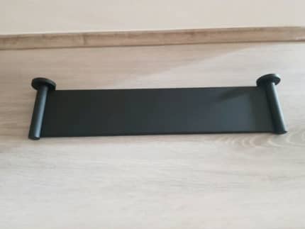 Round Bathroom Shelf - Matte Black (MR08)