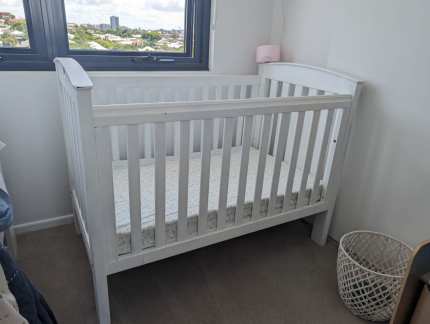 Kmart white cot on sale