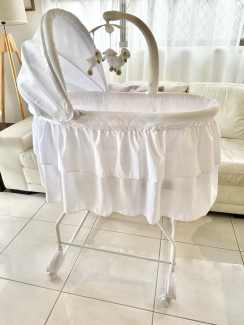 Childcare chloe rocking bassinet double skirt best sale