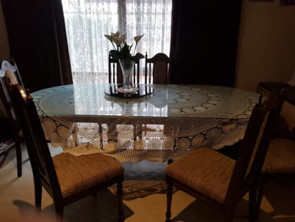 oval glass dining table 8 seater