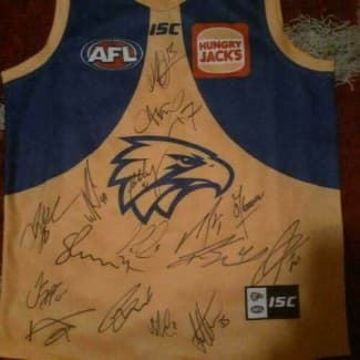 WEST COAST EAGLES Ochre Large Mens AFL Guernsey Jumper Jersey $395.00 -  PicClick AU