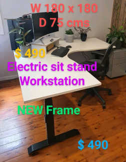 NEW 15  @ $ 390 each Empire electric sit stand desk table frames work