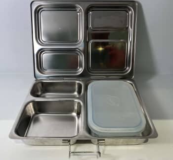 1pc Lunch Box 2 Layer Stainless Steel Insulation Thermo Thermal Lunch Box Food  Container Hot Food Container For Adults (d-v2)