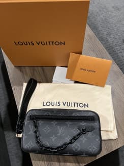 Louis Vuitton Pochette Volga Monogram Empreinte Orange Black in
