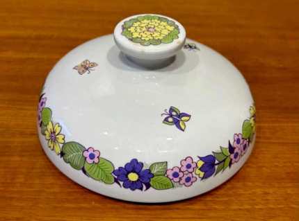 Norwegian Figgjo Flint shops Safran lidded dish / butter dish