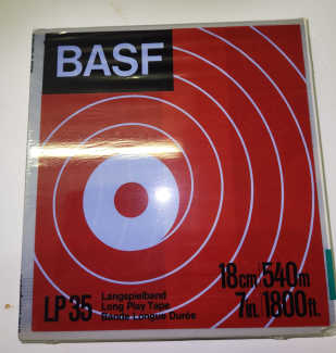 BASF 7 Reel-to-Reel Tapes Lot of 6 in Hard Cases (Used)
