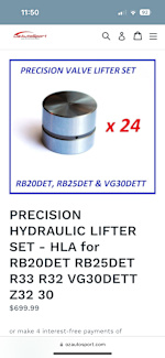 PRECISION HYDRAULIC LIFTER / HLA for RB20DET RB25DET R33 R32 VG30DETT Z32 SINGLE