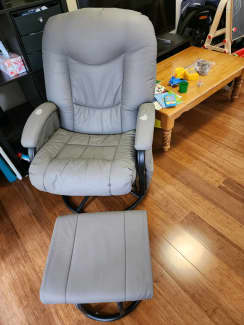 4baby faux leather discount glider chair dove grey