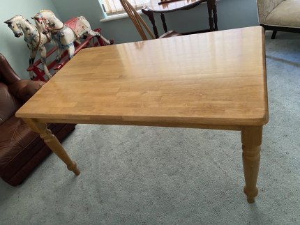 gumtree timber dining table