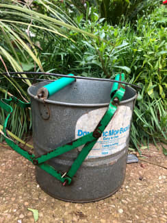 9L Plastic Bucket x 3 with Metal Handle and Pouring Spout Made in Australia